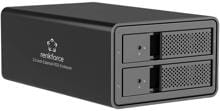 Renkforce RF-6647596 3,5" Festplattengehäuse 2Bay USB-A SATA 6Gb/s Aluminium schwarz