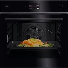 AEG TB8SB73ZAB Einbau-Dampfbackofen 59,5cm breit 70 Liter 25 Beheizungsarten Kochassistent SteamPro WLAN Kerntemperatursensor schwarz