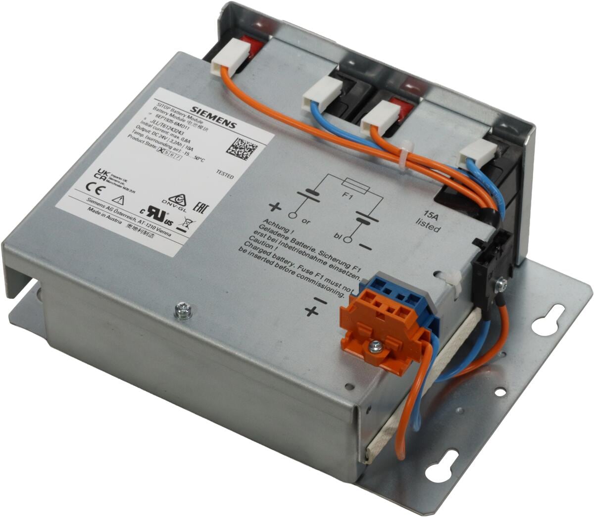 Siemens SITOP Energiespeicher Batteriemodul Pufferakku Schraubanschluss 24V 3,2AH