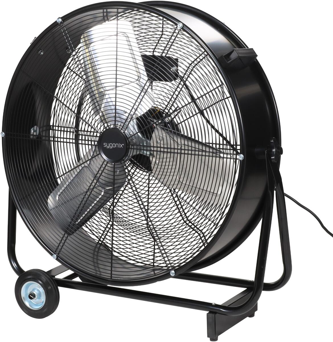 Sygonix SY-6627274 Bodenventilator Standventilator 330W Ø 745mm Retro-Look schwarz