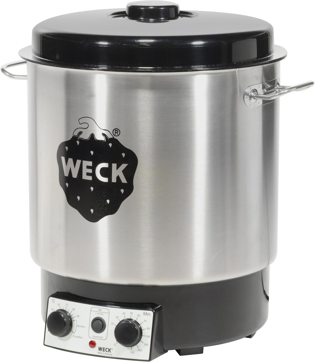 Weck WAT25 Einkochautomat Heißgetränkeautomat Entsafter Sterilisieren Warmhalten 30 Liter edelstahl schwarz