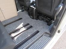 Carbest Teppich für Pössl Vanster Mercedes Vito/V-Klasse Wohnraum mit Schienen anthrazit