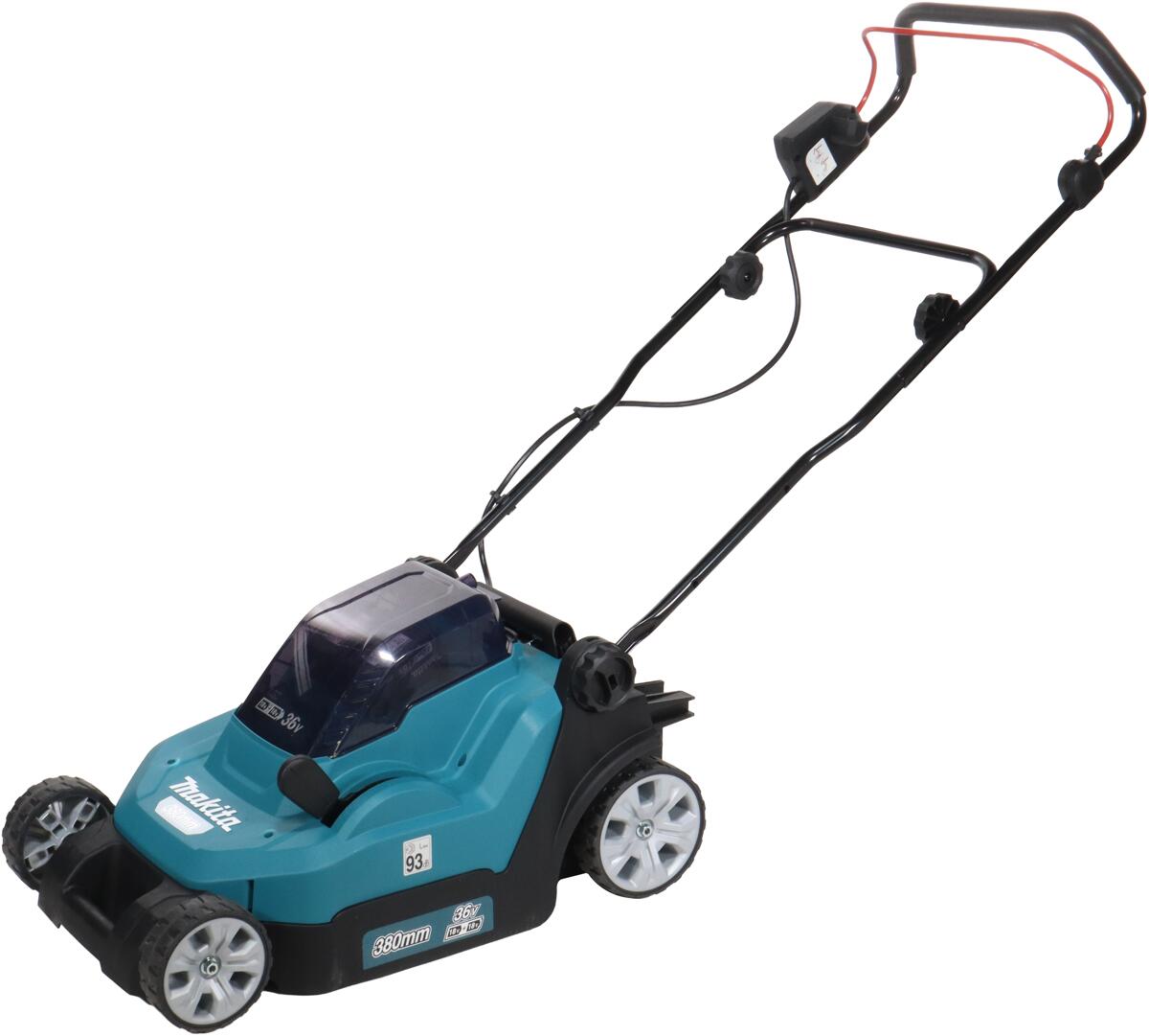 Makita DLM382PM2 Akku Rasenmäher Schnittbreite max. 380mm 2 Akku 18V blau schwarz