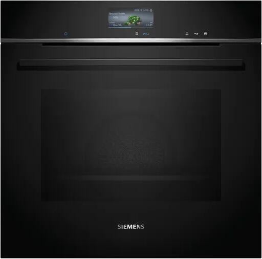 Siemens HS736G3B1 iQ700 Einbau-Dampfbackofen 59,4cm 71 Liter 21 Heizarten TFT Touchdisplay Home Connect Air-Fry-Funktion schwarz
