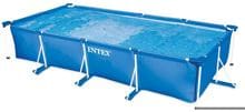 Intex 28273NP Frame Pool 450x220x84cm rechteckig Gartenpool Swimming Pool Schwimmbecken blau