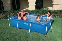 Intex Rectangular Frame Pool Swimmingpool 220x150x60cm ohne Pumpe blau