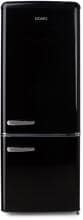 DOMO DO91706R Stand-Kühl-Gefrierkombination 54,5 cm breit 191 Liter Retro Design schwarz