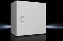 Rittal AX 1033.000 Schaltschrank Gehäuse Elektroinstallation 1-türig Anschlag wechselbar 300x300x210mm Stahlblech grau