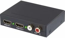 SpeaKa Professional SP-AE-HDCT-2P 2 Port Audio Extraktor Toslink Converter Wandler 1920x1080 Pixel schwarz