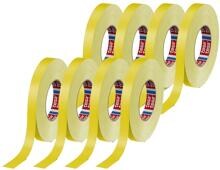 8 Stück Tesa tesaband 4651 Premium Gewebeklebeband LxB 50mx19mm beschriftbar wetterfest gelb