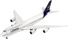 Revell 03891 Passagierflugzeug Boeing 747-8 Lufthansa New Livery Flugmodell Bausatz 1:144 weiß