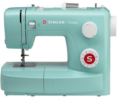 Singer Simple Freiarm-Nähmaschine 23 Programme Schnappautomatik 70 Watt grün