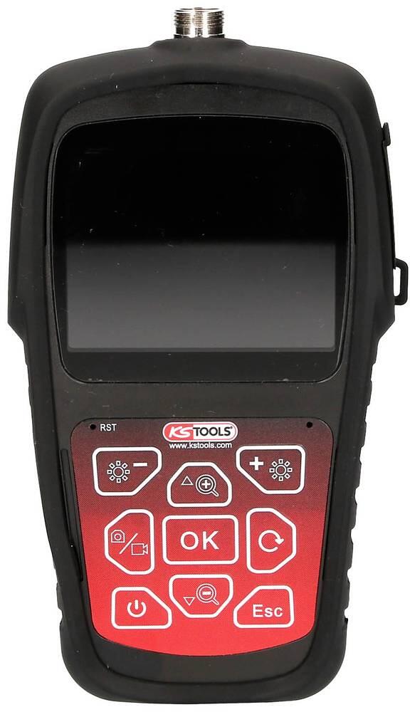 KS Tools 5507501 3,5" HD-Videoskop Endoskop Grundgerät JPEG 1500mAh USB schwarz rot