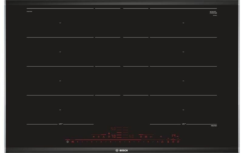 Bosch PXY875DW4E Serie 8 autarkes Induktionskochfeld 80cm breit Glaskeramik PerfectFry Bratsensor Alurahmen