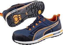 1 Paar Puma Safety Crosstwist Low 643100-42 Sicherheitsschuh Arbeitsschuhe Fiberglas S3 Gr.42 blau orange