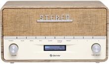 Denver DAB-36 Tischradio Küchenradio DAB+ Retrolook Holz beige