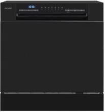 Exquisit GSP508-030D Stand-Geschirrspüler 55cm breit 7 Programme 8 Maßgedecke schwarz