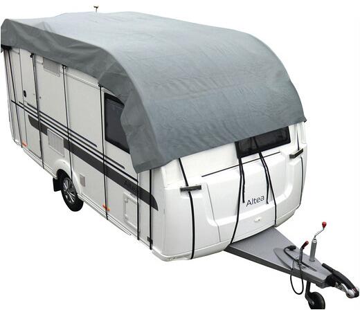 Reimo Caravan Schutzplane Abdeckplane Witterungsschutz 505x300cm grau