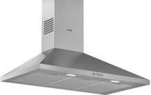 Bosch DWP96BC50 Serie 2 Dunstabzugshaube Wandesse 90cm breit Abluft Umluft Walmdach-Design Edelstahl