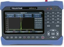 TELESTAR SATPLUS 4 Pegelmessgerät 7" LCD Display DVB-S/S2/T/T2/C MPEG-2/MPEG-4