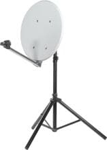 Maxview Portable-Sat-Kit Sat-Antenne Sat-Anlage Spiegelantenne LNB-Arm 54cm weiß schwarz