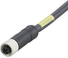 10 Meter ifm Electronic E12496 Anschlussleitung Steckverbinder gerade 4-polig