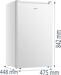 Gorenje F39EPW4 Stand-Gefrierschrank 47,5cm breit 61 Liter 2 Schubfächer ohne Beleuchtung weiß