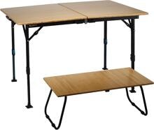 Defa Flex 3-in-1 Bambus Esstisch Campingtisch 155x78cm