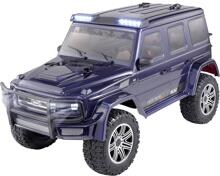 Reely RE-8678829 Free Men 2.1 Brushed 1:10 RC Modellauto Elektro Crawler Allradantrieb 4WD RtR 2,4 GHz inkl. Akku Ladegerät dunkelblau metallic