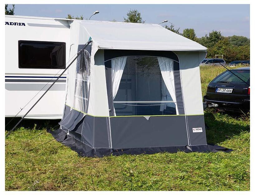 Reimo Cortina 3 Winter-Vorzelt Stahlgestänge Wohnwagen Camping Reisemobil 220x180cm grau