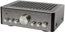 Renkforce E-SA9 Stereo-Verstärker Mini-Verstärker 2x12W silber dunkelbraun