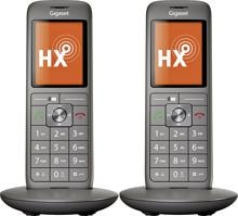 Gigaset CL660 HX Duo DECT VoIP Telefon Schnurlostelefon 2 Mobilteile 2,4" TFT-Farbdisplay grau