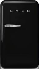 Smeg FAB10RBL6 Stand-Kühl-Gefrierkombination 54,5cm breit 122 Liter 50"s Style Retro Rechtsanschlag schwarz