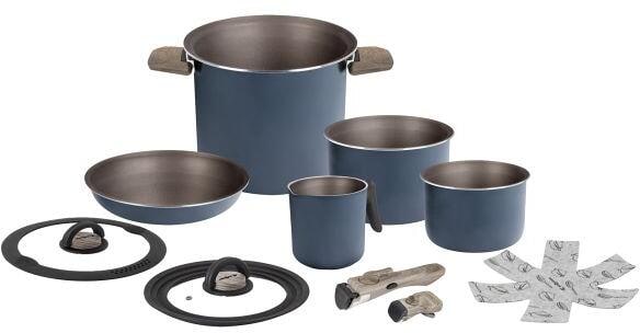 Brunner Torralta Topfset Campinggeschirr Outdoor Ø 20cm 7-teilig blau