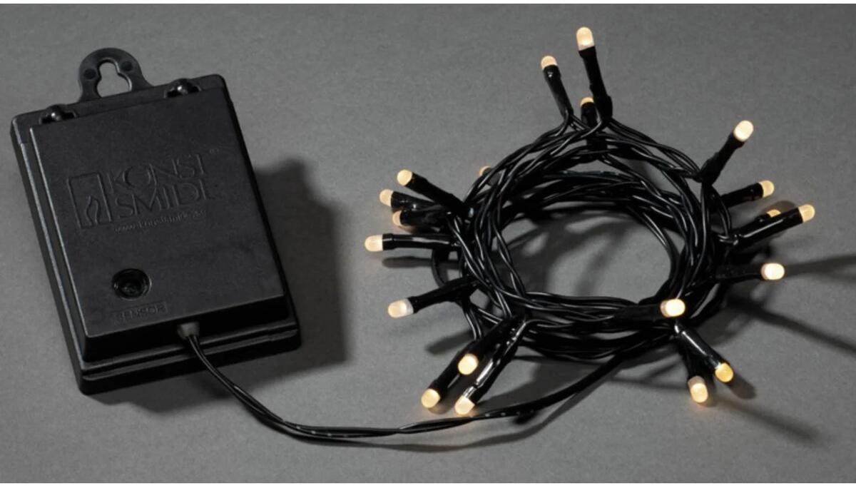 10 Stück Konstsmide 3722-130 Lichterkette Weihnachtsbeleuchtung Außenbeleuchtung batteriebetrieben warmweiß