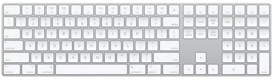 Apple Magic Keyboard Tastatur mit Ziffernblock Bluetooth QWERTY US-Englisch weiß