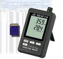 PCE Instruments PCE-HT110 Multi-Datenlogger Luftfeuchtemessgerät Temperaturmessgerät SD-Karte Kühlhaus Lager