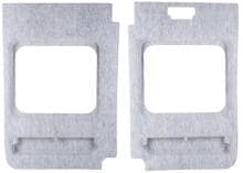 2er Set Hecktür Verkleidung Seitenverkleidung für Fiat Ducato ab Bj. 07/2006 grau