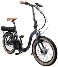Blaupunkt Franzi 500 Faltrad Klappfahrrad E-Bike 20" 3-Gang braun schwarz