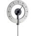 TFA Dostmann Lollipop Thermometer Gartenthermometer Vorhersage 12-24 Stunden silber