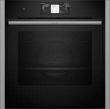 Neff B64CT73N0 Einbau-Backofen 59,6cm breit 71 Liter Pyrolytisch+Hydrolytisch TFT-Display Grill CircoTherm Kindersicherung schwarz edelstahl