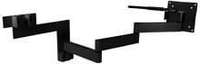 Caratec Flex CFW400AS TV-Wandhalterung Fernseher-Halterung schwarz