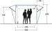 Outwell Cross PowerAir Busvorzelt freistehend Camping 265x250cm grau