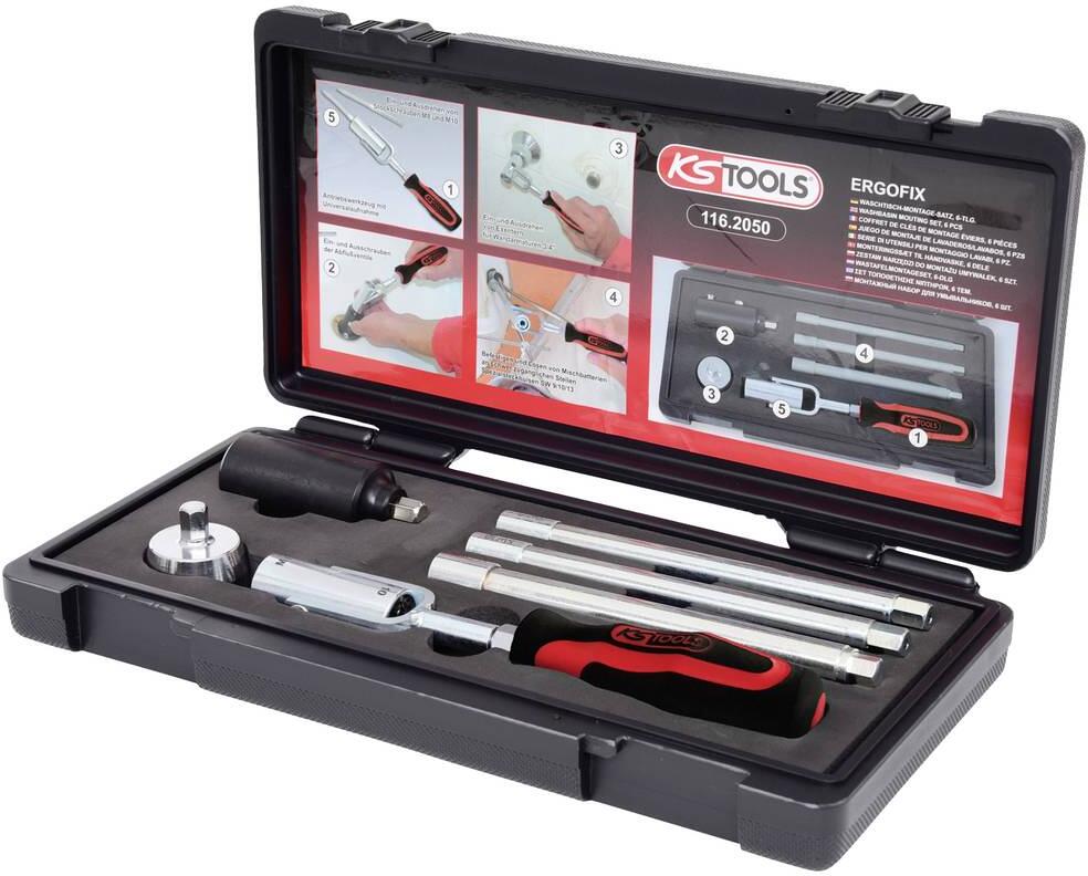 KS Tools 1162050 Waschtisch-Montage-Satz 6tlg. Sanitär