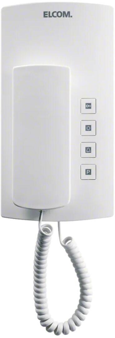 Elcom 1702000 BHT-200 Audio-Innenstation mit Hörer Standard AP i2Audio weiß