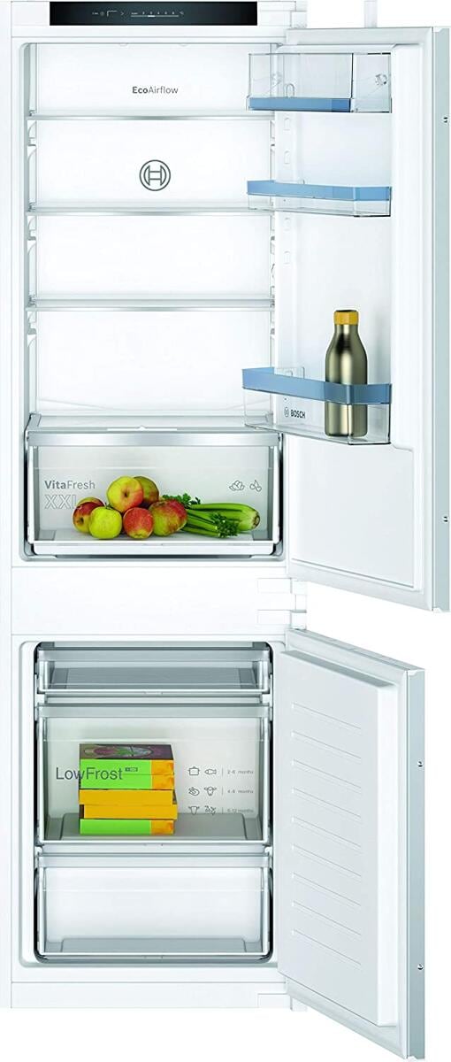 Bosch KIV86VSE0 Einbau-Kühl-Gefrierkombination 54,1cm breit 267 Liter LowFrost LED-Beleuchtung Schlepptür-Technik
