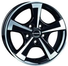 Borbet CWT Alufelge 6,0x15" 5-Loch schwarz poliert Camping Wohnwagen
