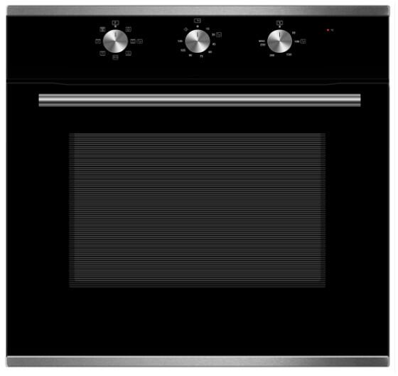 PKM EBO6-60AF Einbau-Backofen 59,5cm breit 60 Liter Airfry-Funktion Timer ECO-Funktion schwarz