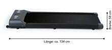 MAXXMEE 05415 Walking‑Laufband Heimtrainer flach 1-6km/h 500W Fitnessgerät schwarz