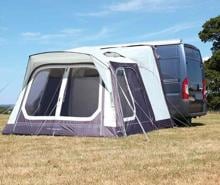Outdoor Revolution Movelite 1 Air Bus-Vorzelt Luftzelt aufblasbar Anbauhöhe 180-255cm Camping graphit elfenbein